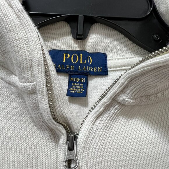 2 set of Polo Ralph Lauren Boys' Soft Cotton Quarter Zip Pull Over Sweaters - Picture 7 of 8